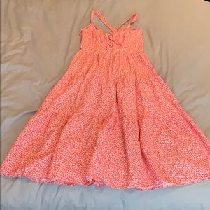 VINTAGE floral peasant dress